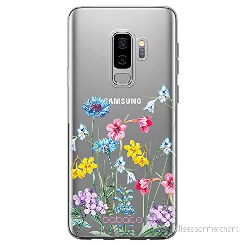 ERT GROUP mobiltelefonfodral för Samsung S9 PLUS originalt och officiellt licensierat Babaco mönster Flowers 040 optimalt anpassad till formen på mobiltelefonen, gedeeltelijk transparant 5905131310194