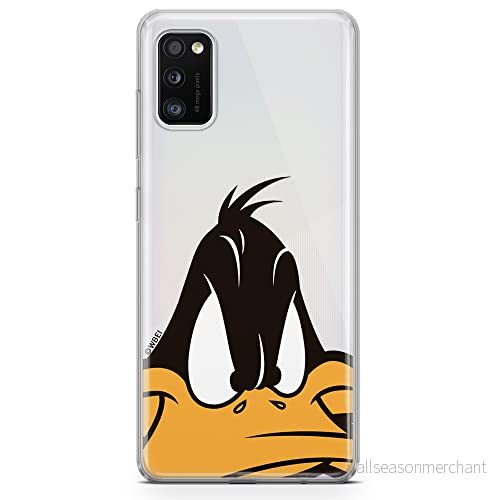 ERT GROUP mobiltelefonfodral för Samsung A41 originalt och officiellt licensierat Looney Tunes mönster Duffy 001 optimalt anpassad till formen på mobiltelefonen, gedeeltelijk transparant 5903537533711