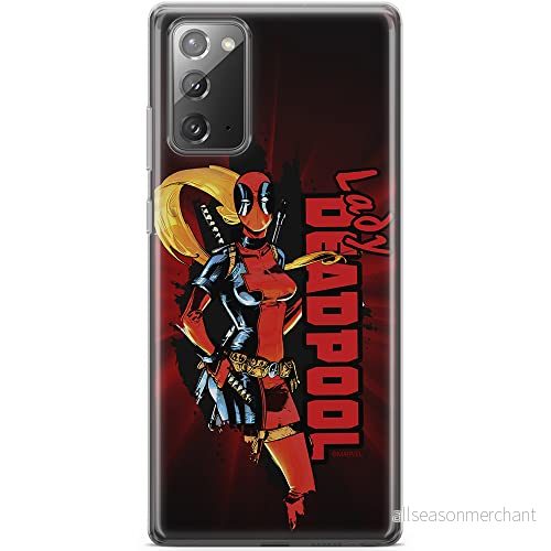 ERT GROUP mobiltelefonfodral för Samsung GALAXY NOTE 20 originalt och officiellt licensierat Marvel mönster Deadpool 009 optimalt anpassad till formen på mobiltelefonen, fodral tillverkad av TPU plast 5903040458969