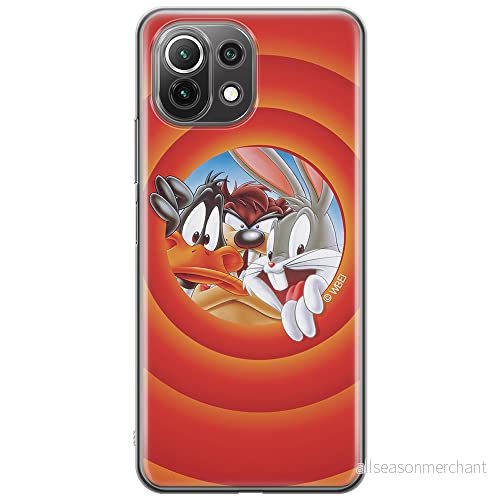 ERT GROUP mobiltelefonfodral för Xiaomi 11 LITE 4G/5G originalt och officiellt licensierat Looney Tunes mönster 002, fodral tillverkad av TPU plast 5903932702736