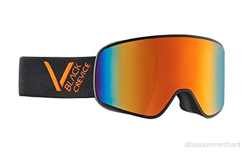 Black Crevice Skidglasögon Schladming dubbelruta, anti dimma beläggning, UV400 skydd (svart/orange, M (huvudomkrets 5558 cm)) 9120090701449