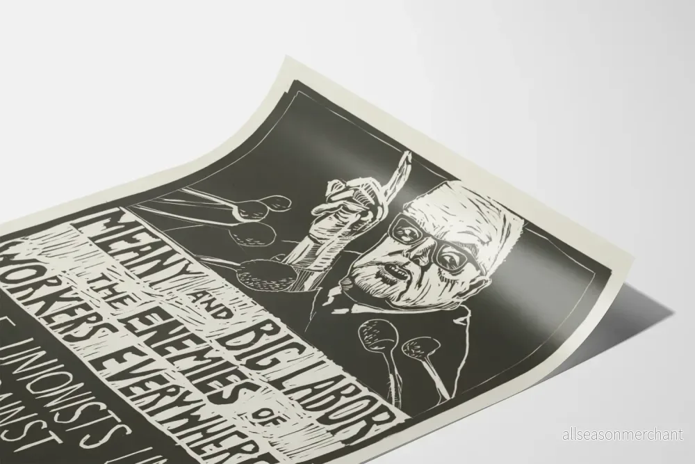 Vintage politisk poster för väggdekoration för arbetare - Bild 3