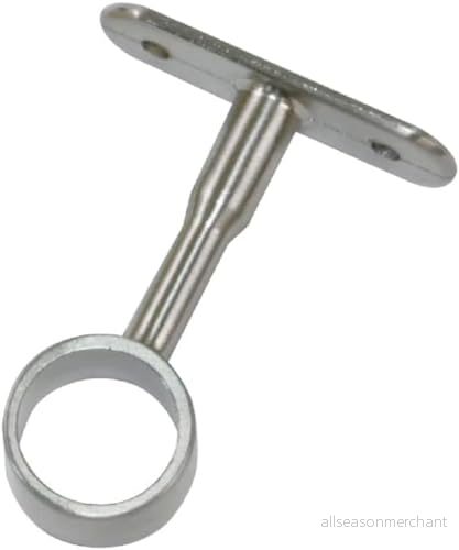 Amig - Centralt stöd för garderobsrör Stångfäste omklädningsrum Lämplig att hänga och organisera kläder Zamak Ø19 x 62 mm Vit 8413023185593