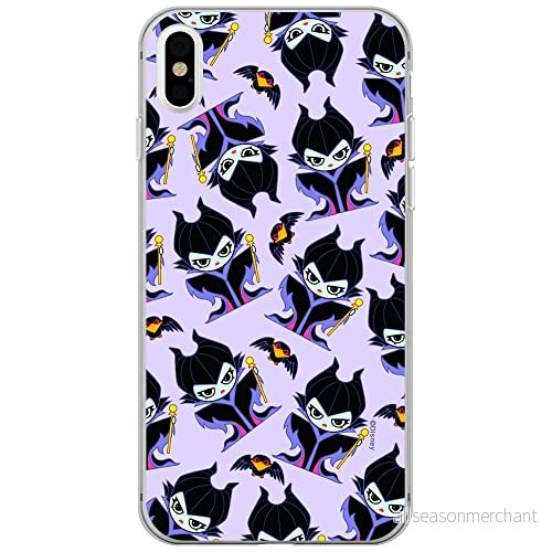 ERT GROUP mobiltelefonfodral för Iphone X/XS originalt och officiellt licensierat Disney mönster Maleficent 004 optimalt anpassad till formen på mobiltelefonen, fodral tillverkad av TPU plast 5905131485908