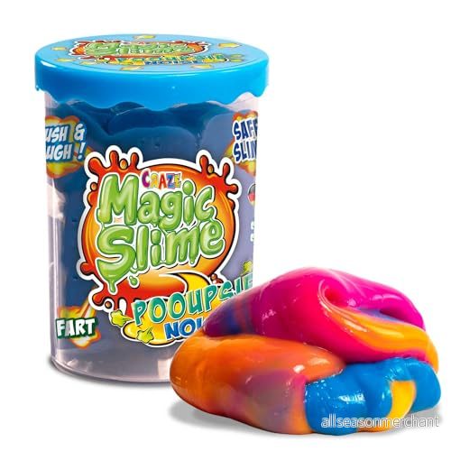 Craze Magic slime POOUPSIE Noise Tjockflytande pups för barn, 100 g barnslem i burk, set skämtartiklar, restfritt, 5,5 x 7,8 cm 4059779021989