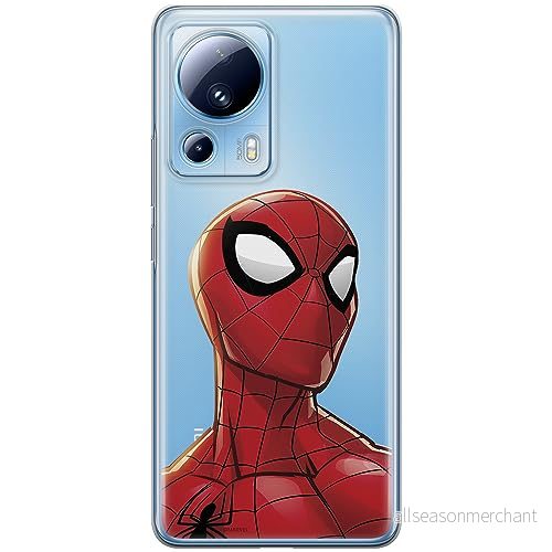 ERT GROUP mobiltelefonfodral för Xiaomi 13 LITE/CIVI 2 originalt och officiellt licensierat Marvel mönster Spider Man 003 optimalt anpassad till formen på mobiltelefonen, gedeeltelijk transparant 5905511932268