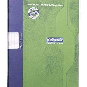 Clairefontaine 2196C Häfte Calligraphe, 17 x 22 cm, fransk linjering, 48 ark, 56 g återvunnet papper, grön, 1 styck 3210330021966 Clairefontaine 2196C Häfte Calligraphe, 17 x 22 cm, fransk linjering, 48 ark, 56 g återvunnet papper, grön, 1 styck 3210330021966