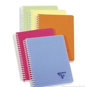 Clairefontaine 328546C Collection Linicolor Fräsch Lot de 5 Carnets à Spirale A5 14,8 x 21 cm 180 sidor Lignées Papier Blanc 90 g Couverture Polypro Transparent Couleurs Aléatoires 3663619003465 Clairefontaine 328546C Collection Linicolor Fräsch Lot de 5 Carnets à Spirale A5 14,8 x 21 cm 180 sidor Lignées Papier Blanc 90 g Couverture Polypro Transparent Couleurs Aléatoires 3663619003465