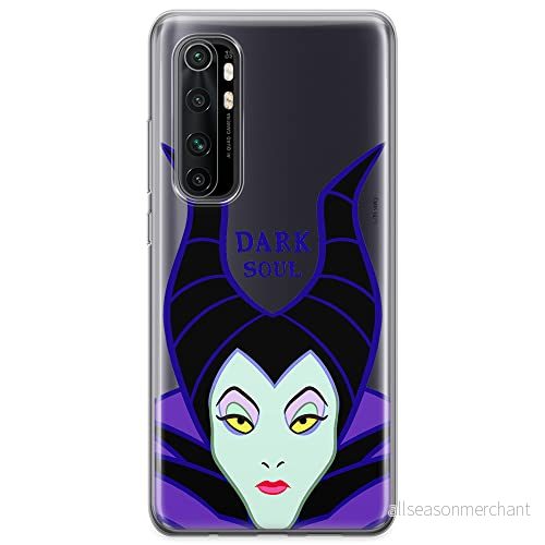 ERT GROUP mobiltelefonfodral för Xiaomi MI NOTE 10 Lite originalt och officiellt licensierat Disney mönster Maleficent 001 optimalt anpassad till formen på mobiltelefonen, gedeeltelijk transparant 5904805585876