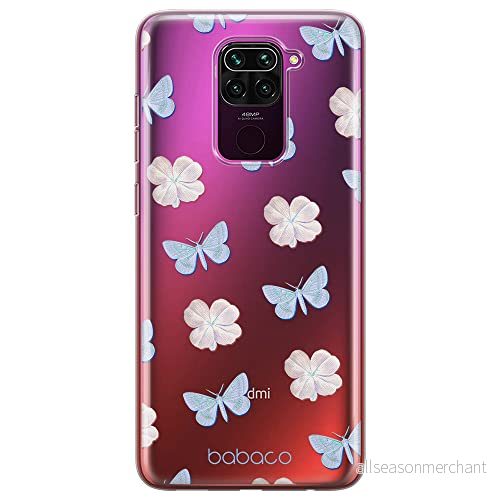ERT GROUP mobiltelefonfodral för Xiaomi REDMI NOTE 9 originalt och officiellt licensierat Babaco mönster Flowers 043 optimalt anpassad till formen på mobiltelefonen, gedeeltelijk transparant 5905131319791