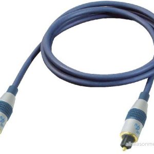 All4U BBAL2 5L blå serie hög ände kabel konslänk kontakt till Toslink plugg 5 m mörkblå 4012386110491 All4U BBAL2 5L blå serie hög ände kabel konslänk kontakt till Toslink plugg 5 m mörkblå 4012386110491