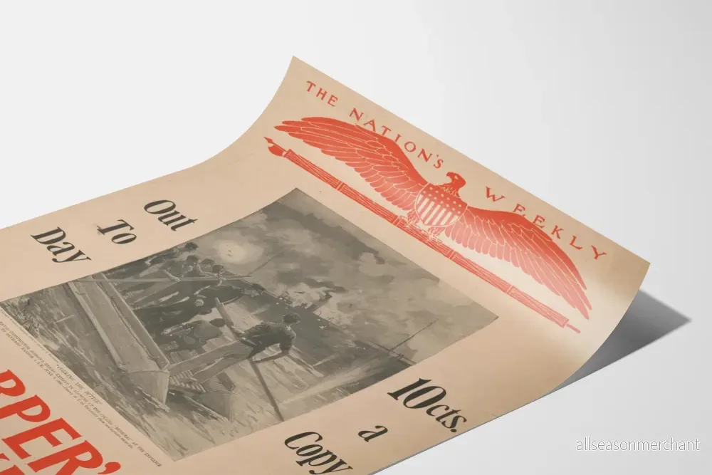 Vintageaffisch Harper's Weekly Illustrerad Krigshistoria - Bild 3