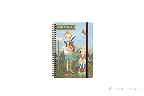 Agenda Resenär Budget, Check lista, Boende, Resvägar, Dagliga anteckningar, 16 x 23 cm, Öppning vid 360, Dragkedja, Plastifierat omslag, 64 sidor. Tema:Resor minnen 8052705850147
