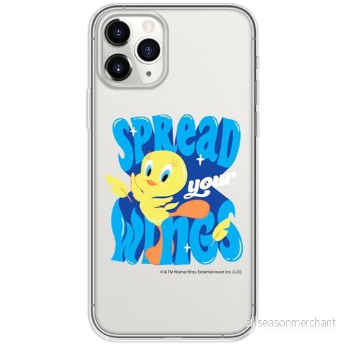 ERT GROUP mobiltelefonfodral för Iphone 11 PRO MAX originalt och officiellt licensierat Looney Tunes mönster Tweety 014 optimalt anpassad till formen på mobiltelefonen, gedeeltelijk transparant 5905795096519