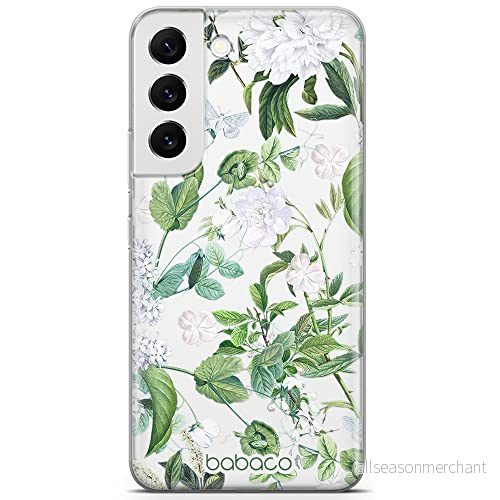 ERT GROUP mobiltelefonfodral för Samsung S22 PLUS originalt och officiellt licensierat Babaco mönster Flowers 034 optimalt anpassad till formen på mobiltelefonen, gedeeltelijk transparant 5905131293046