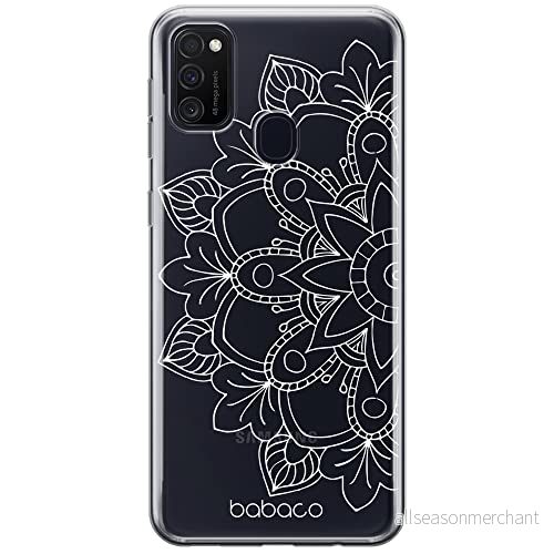 ERT GROUP mobiltelefonfodral för Samsung M21 / M30S originalt och officiellt licensierat Babaco mönster Mandalas 005 Vit optimalt anpassad till formen på mobiltelefonen, gedeeltelijk transparant 5904805833946