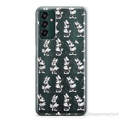 ERT GROUP mobiltelefonfodral för Samsung M13 4G originalt och officiellt licensierat Disney mönster Minnie 018 optimalt anpassad till formen på mobiltelefonen, gedeeltelijk transparant 5905511327958