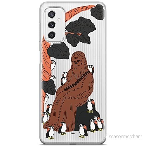 ERT GROUP mobiltelefonfodral för Samsung M52 5G originalt och officiellt licensierat Star Wars mönster Chewbacca 006 optimalt anpassad till formen på mobiltelefonen, gedeeltelijk transparant 5904805491290