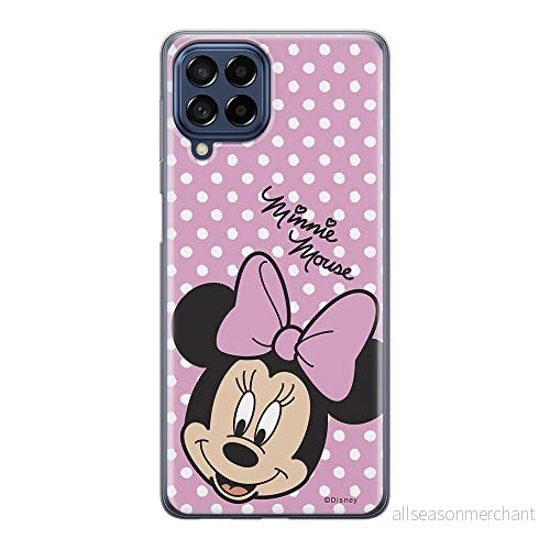 ERT GROUP mobiltelefonfodral för Samsung M53 5G originalt och officiellt licensierat Disney mönster Minnie 008 optimalt anpassad till formen på mobiltelefonen, fodral tillverkad av TPU plast 5905511381431