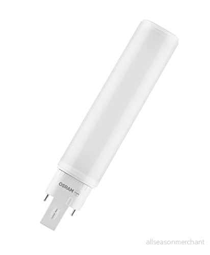 OSRAM Dulux D/E 26 LED lampa för G24Q 2 sockel, 10 watt, 1100 lumen, kallt vitt (4000K), vridbar, ersättning konventionell 26W 4058075559196
