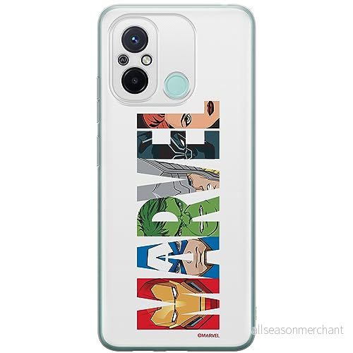 ERT GROUP mobiltelefonfodral för Xiaomi REDMI 12C/ 11A originalt och officiellt licensierat Marvel mönster 011 optimalt anpassad till formen på mobiltelefonen, fodral tillverkad av TPU plast 5905511845308