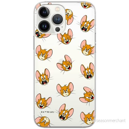 ERT GROUP mobiltelefonfodral för Apple Iphone 6 PLUS originalt och officiellt licensierat Tom and Jerry mönster 008 Vit optimalt anpassad till formen på mobiltelefonen, gedeeltelijk transparant 5904805264009