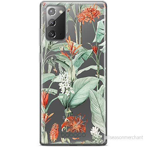 ERT GROUP mobiltelefonfodral för Samsung GALAXY NOTE 20 originalt och officiellt licensierat Babaco mönster Flowers 048 optimalt anpassad till formen på mobiltelefonen, gedeeltelijk transparant 5905131340290