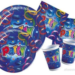 Ciao Hello Kit bordsfest serpentiner för 8 personer (44 stycken Ø 23 cm, tallrikar 20 glas, servetter), engångsartiklar, flerfärgade, S, Y4331 8026196946931 Ciao Hello Kit bordsfest serpentiner för 8 personer (44 stycken Ø 23 cm, tallrikar 20 glas, servetter), engångsartiklar, flerfärgade, S, Y4331 8026196946931