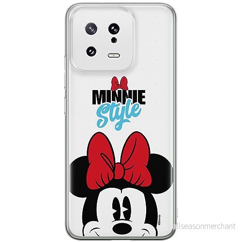 ERT GROUP mobiltelefonfodral för Xiaomi 13 originalt och officiellt licensierat Disney mönster Minnie 027 optimalt anpassad till formen på mobiltelefonen, fodral tillverkad av TPU plast 5905511911478
