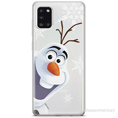 ERT GROUP mobiltelefonfodral för Samsung A31 originalt och officiellt licensierat Disney mönster Olaf 002 optimalt anpassad till formen på mobiltelefonen, gedeeltelijk transparant 5903040213810