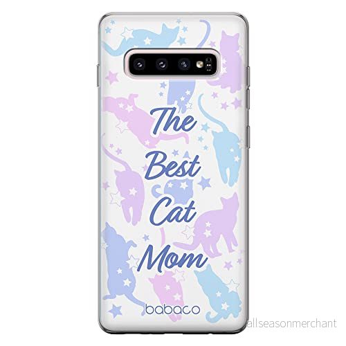ERT GROUP mobiltelefonfodral för Samsung S10 PLUS originalt och officiellt licensierat Babaco mönster Cats 017 optimalt anpassad till formen på mobiltelefonen, fodral tillverkad av TPU plast 5905131082749
