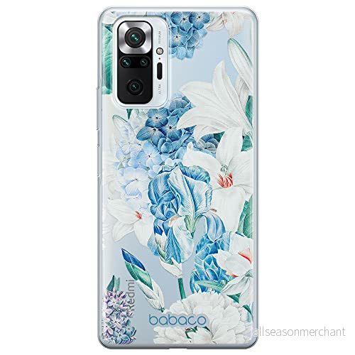 ERT GROUP mobiltelefonfodral för Xiaomi REDMI NOTE 10 PRO originalt och officiellt licensierat Babaco mönster Flowers 026 optimalt anpassad till formen på mobiltelefonen, gedeeltelijk transparant 5905131262875