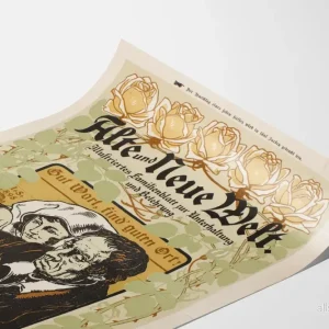 Vintageaffisch Gamla och Nya Världen – Historisk Väggdekoration - Bild 3