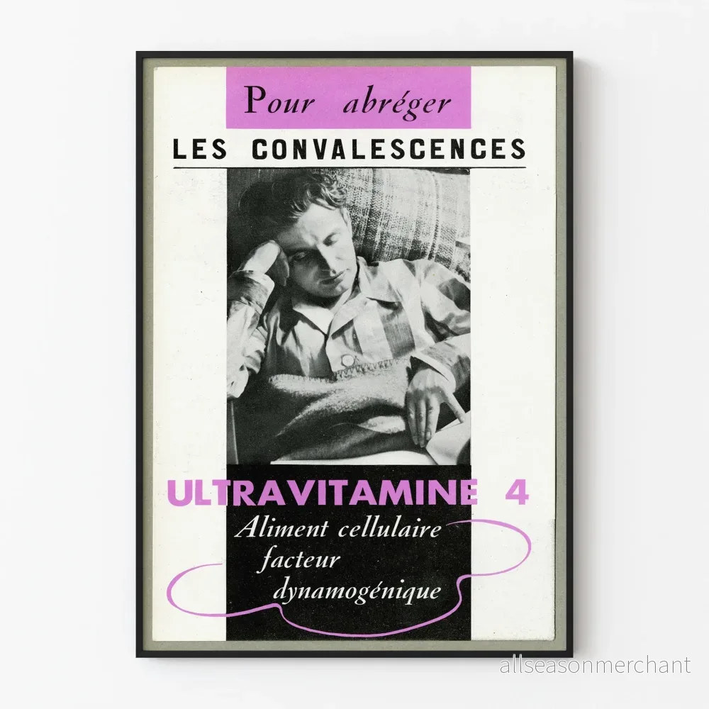 Vintageposter Ultraviamine 4 för återhämtning