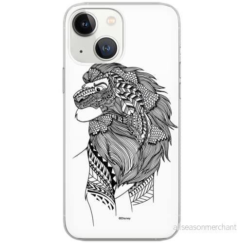 ERT GROUP mobiltelefonfodral för Iphone 13 originalt och officiellt licensierat Disney mönster Simba and Friends 006 Vit optimalt anpassad till formen på mobiltelefonen, fodral tillverkad av TPU plast 5903932919295