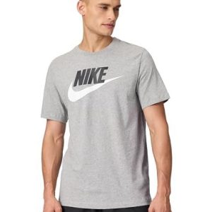 Nike Sportswear TEE ICON Futura Unisex Tshirt med print, Storlek: XL, Dark grey heather/black/white 191888621682 Nike Sportswear TEE ICON Futura Unisex Tshirt med print, Storlek: XL, Dark grey heather/black/white 191888621682