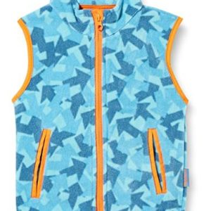 Playshoes Unisex barn fleece väst utomhus topp, pilar, 116 4010952570991