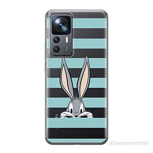 ERT GROUP mobiltelefonfodral för Xiaomi 12T/12T pro/K50 Ultra originalt och officiellt licensierat Looney Tunes mönster Bugs 011 anpassad till formen på mobiltelefonen, gedeeltelijk transparant 5905511577520