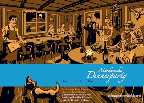 Blauskägg Mörderisk middagsfest död under toppkors krimidinner för hemmet 6 till 8 personer/spännande krimi middagslek/krimispel vuxna 9783948403034
