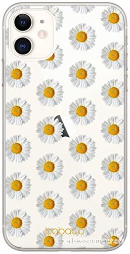 ERT GROUP mobiltelefonfodral för Apple Iphone 7 PLUS/ 8 PLUS originalt och officiellt licensierat Babaco mönster Flowers 009 Vit anpassad till formen på mobiltelefonen, gedeeltelijk transparant 5903537934518