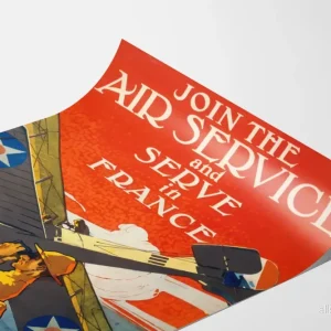 Vintage militär affisch Air Service France 1917 - Bild 3