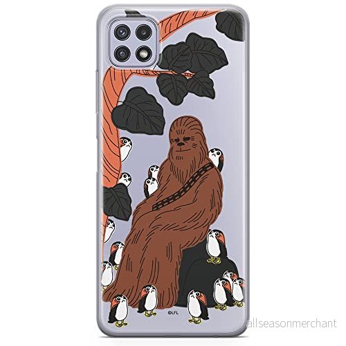 ERT GROUP mobiltelefonfodral för Samsung A22 5G originalt och officiellt licensierat Star Wars mönster Chewbacca 006 optimalt anpassad till formen på mobiltelefonen, gedeeltelijk transparant 5903932809077