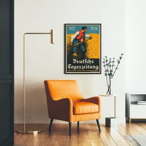 Tysk vintageposter för Jordbruksjournal - Bild 2