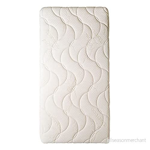 Easy Dort Bäddmadrass 50 x 100 cm vagga, liggdel eller babysäng bambuöverdrag sommar och vinter dubbelsidigt mycket bekväm Oeko tex® vit 3700785603379