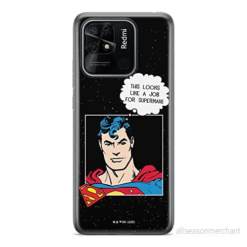 ERT GROUP mobiltelefonfodral för Xiaomi REDMI 10C originalt och officiellt licensierat DC mönster Superman 037 optimalt anpassad till formen på mobiltelefonen, fodral tillverkad av TPU plast 5905511551100