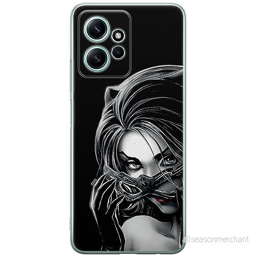 ERT GROUP mobiltelefonfodral för Xiaomi REDMI NOTE 12 4G originalt och officiellt licensierat DC mönster Catwoman 004 optimalt anpassad till formen på mobiltelefonen, fodral tillverkad av TPU plast 5905511952662