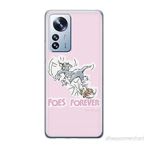 ERT GROUP mobiltelefonfodral för Xiaomi 12 PRO originalt och officiellt licensierat Tom & Jerry mönster 010 optimalt anpassad till formen på mobiltelefonen, fodral tillverkad av TPU plast 5905511529109