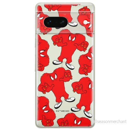 ERT GROUP mobiltelefonfodral för Google PIXEL 7 originalt och officiellt licensierat Looney Tunes mönster Gossamer 001 optimalt anpassad till formen på mobiltelefonen, gedeeltelijk transparant 5905795153526