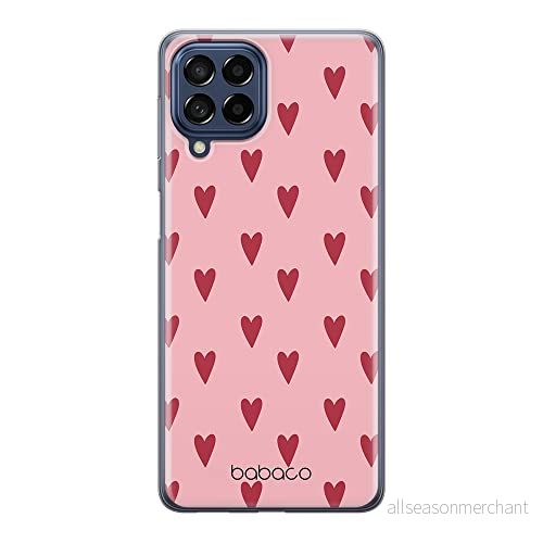 ERT GROUP mobiltelefonfodral för Samsung M53 5G originalt och officiellt licensierat Babaco mönster Hearts 004 optimalt anpassad till formen på mobiltelefonen, fodral tillverkad av TPU plast 5905511384913