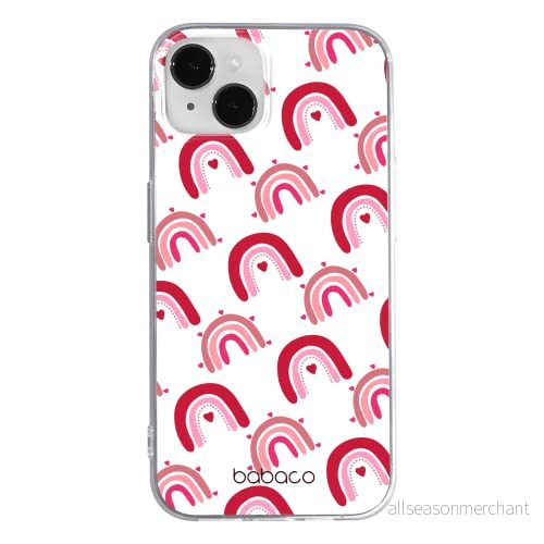 ERT GROUP mobiltelefonfodral för Apple Iphone 14 PLUS originalt och officiellt licensierat Babaco mönster Rainbow 001 optimalt anpassad till formen på mobiltelefonen, gedeeltelijk transparant 5905131899682
